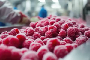 A food processing worker observes frozen raspberries for quality control. Pests can be a nuisance in food processing facilities. Here are the most common pests to look out for.